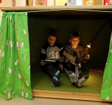 Kulturtribune med bibliotek og fritidsklubb